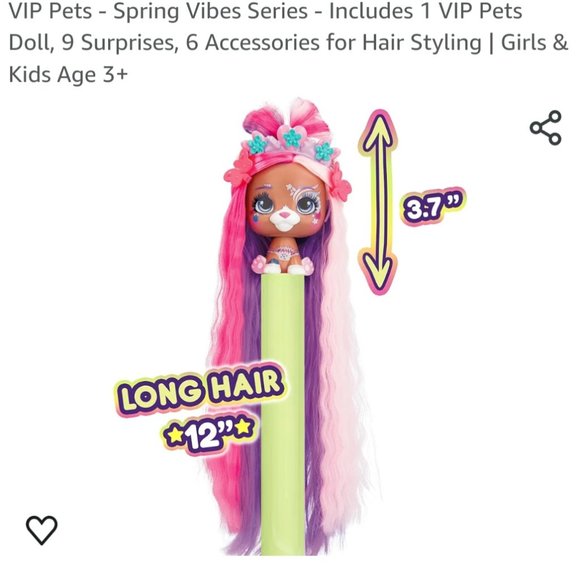VIP Pets - Spring Vibes Series - Includes 1 VIP Pets Doll, 9 Surprises, 6 Access - Picture 7 of 8